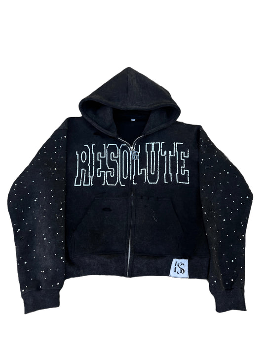 RS Distressed Zip hoodie (PRE-ORDER)
